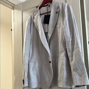 Ted Baker London Gray Sport Coat with Classic Tailoring